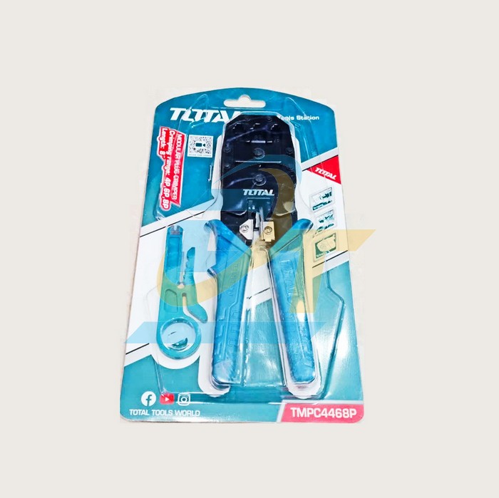 K&igrave;m bấm cos mạng v&agrave; điện thoại 8" Total TMPC4468P TMPC4468P Total | Gi&aacute; rẻ nhất - C&ocirc;ng Ty TNHH Thương Mại Dịch Vụ Đạt T&acirc;m