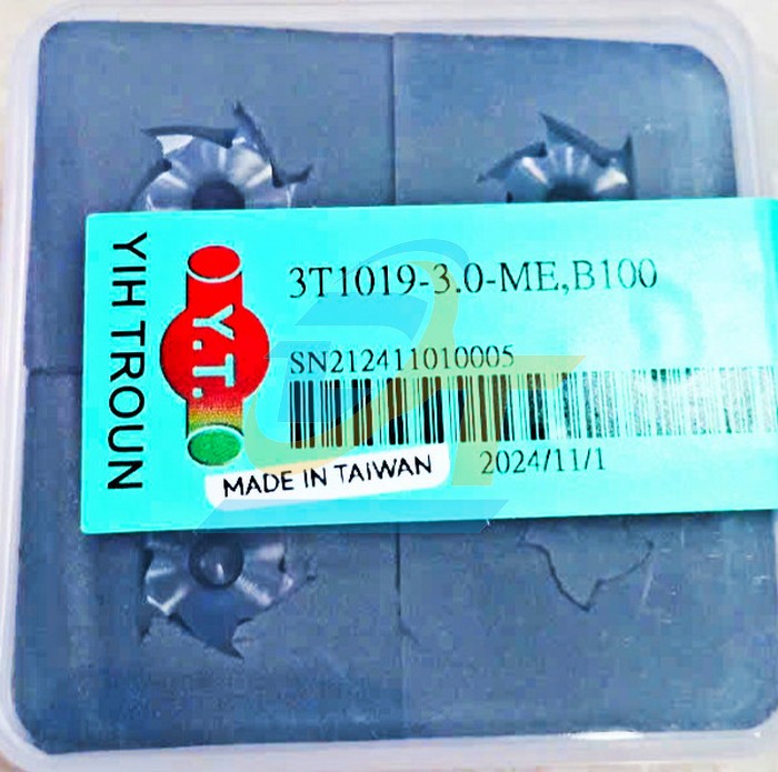 Mảnh dao phay r&atilde;nh chữ T Yih Troun 3T1019-3.0-ME B100  YIH-TROUN | Gi&aacute; rẻ nhất - C&ocirc;ng Ty TNHH Thương Mại Dịch Vụ Đạt T&acirc;m