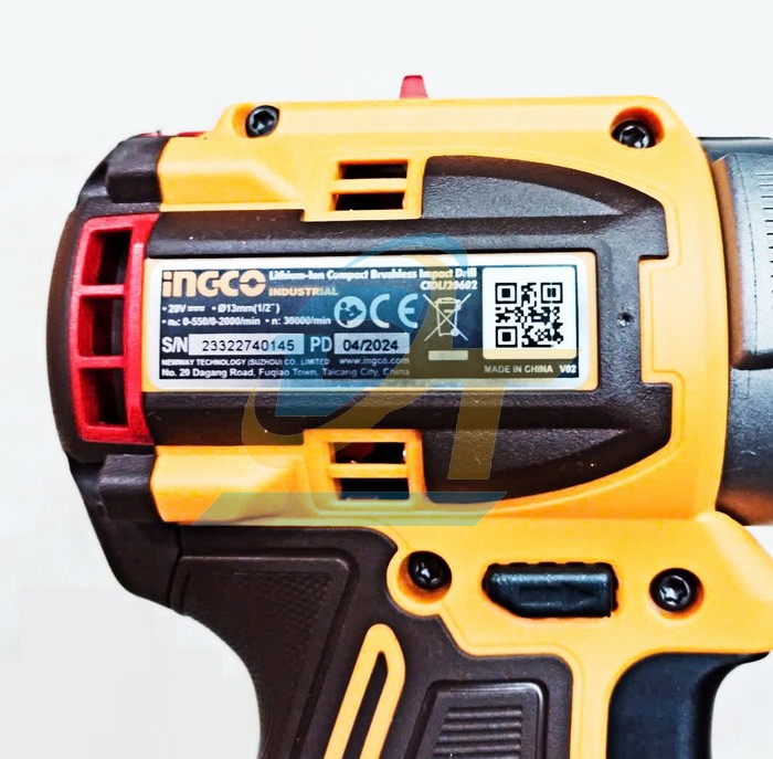 M&aacute;y khoan b&uacute;a d&ugrave;ng pin 20V Ingco CIDLI20602 (K&egrave;m 2 Pin + 1 Sạc)  INGCO | Gi&aacute; rẻ nhất - C&ocirc;ng Ty TNHH Thương Mại Dịch Vụ Đạt T&acirc;m