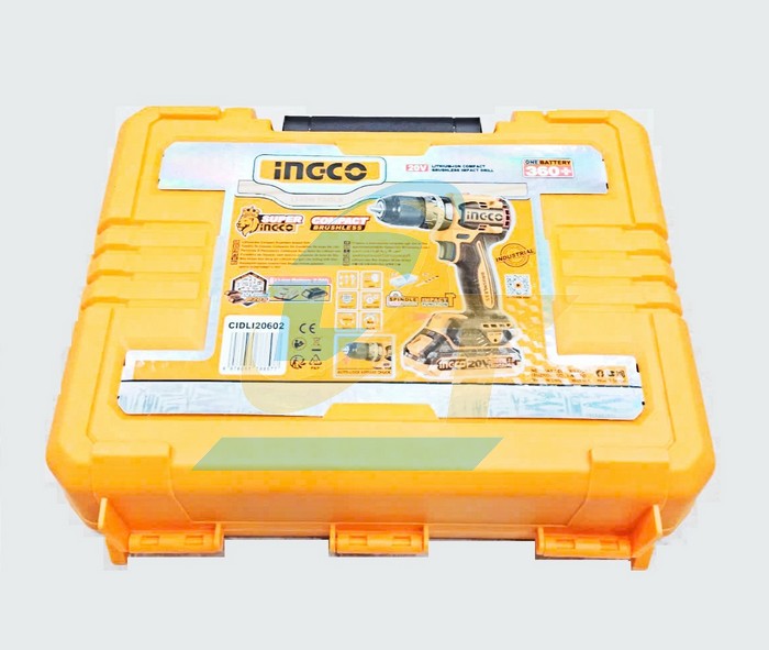 M&aacute;y khoan b&uacute;a d&ugrave;ng pin 20V Ingco CIDLI20602 (K&egrave;m 2 Pin + 1 Sạc)  INGCO | Gi&aacute; rẻ nhất - C&ocirc;ng Ty TNHH Thương Mại Dịch Vụ Đạt T&acirc;m