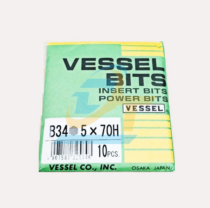 Mũi vặn v&iacute;t đầu lục gi&aacute;c chu&ocirc;i lục gi&aacute;c B34 Vessel 5x70H  Vessel | Gi&aacute; rẻ nhất - C&ocirc;ng Ty TNHH Thương Mại Dịch Vụ Đạt T&acirc;m