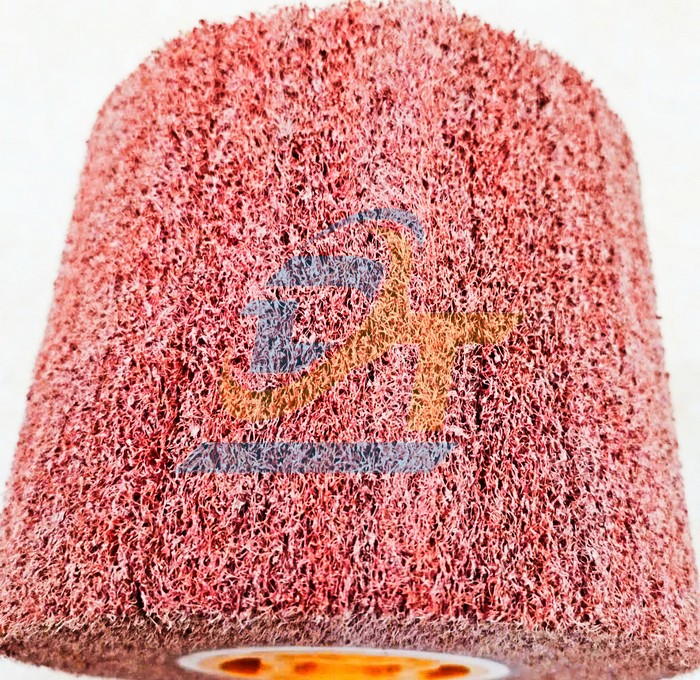 Nỉ trụ (Quả l&ocirc; nỉ) đỏ đ&aacute;nh b&oacute;ng inox 120x100mm P80  VietNam | Gi&aacute; rẻ nhất - C&ocirc;ng Ty TNHH Thương Mại Dịch Vụ Đạt T&acirc;m