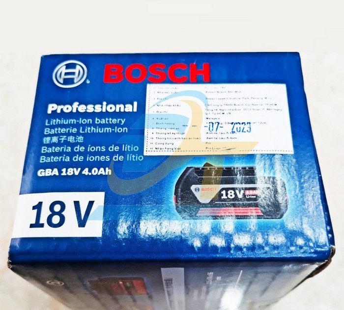 Pin GBA 18V 4.0Ah Li-Ion Bosch 1600A00163 1600A00163 Bosch | Gi&aacute; rẻ nhất - C&ocirc;ng Ty TNHH Thương Mại Dịch Vụ Đạt T&acirc;m