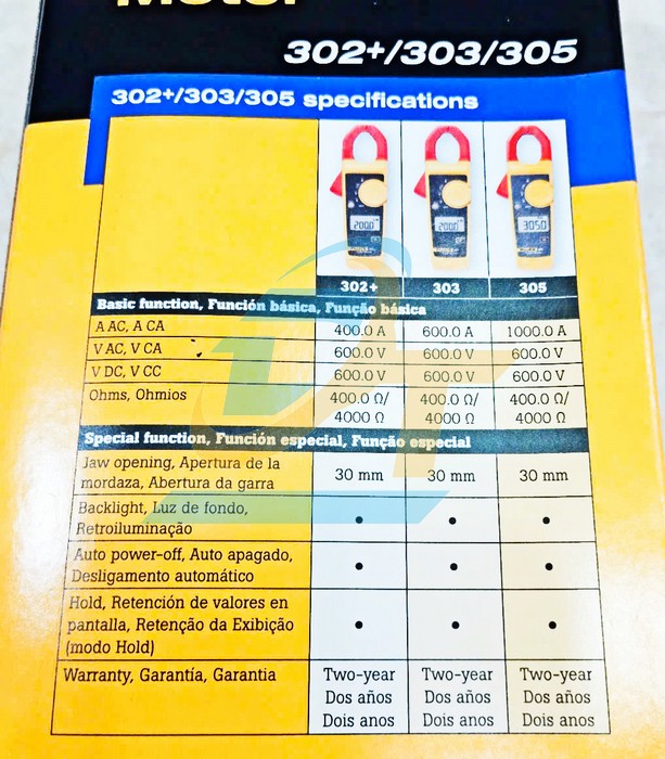 Ampe k&igrave;m đo d&ograve;ng AC 1000A Fluke 305 FLUKE 305 Fluke | Gi&aacute; rẻ nhất - C&ocirc;ng Ty TNHH Thương Mại Dịch Vụ Đạt T&acirc;m