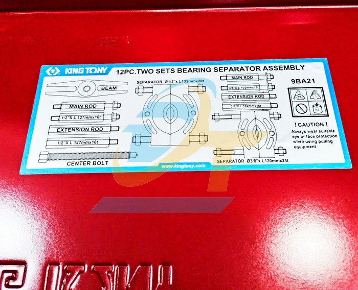 Bộ cảo bạc đạn đĩa đ&ocirc;i 30-75mm Kingtony 9BA21  KingTony | Gi&aacute; rẻ nhất - C&ocirc;ng Ty TNHH Thương Mại Dịch Vụ Đạt T&acirc;m