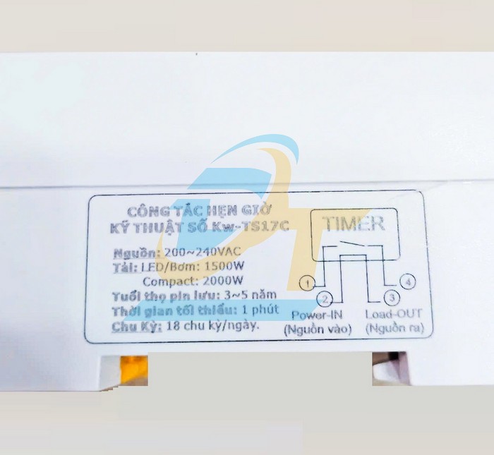 C&ocirc;ng tắc hẹn giờ kỹ thuật số Timer 24h Kawasan KW-TS17C  KAWASAN | Gi&aacute; rẻ nhất - C&ocirc;ng Ty TNHH Thương Mại Dịch Vụ Đạt T&acirc;m