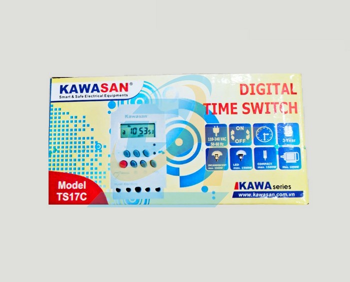 C&ocirc;ng tắc hẹn giờ kỹ thuật số Timer 24h Kawasan KW-TS17C  KAWASAN | Gi&aacute; rẻ nhất - C&ocirc;ng Ty TNHH Thương Mại Dịch Vụ Đạt T&acirc;m