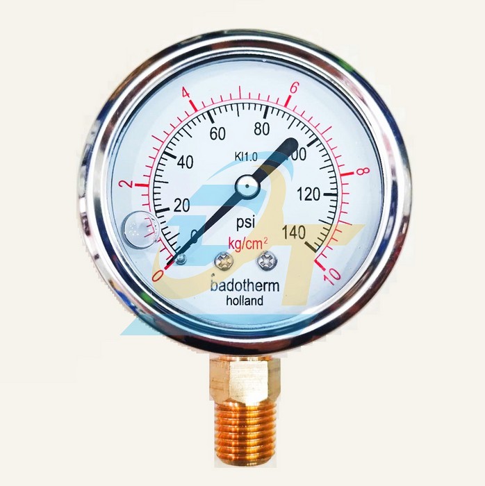 Đồng hồ đo &aacute;p suất Badotherm 63mm 0-10kg/cm2 (Ch&acirc;n đứng ren 1/4" NPT)  BADOTHERM | Gi&aacute; rẻ nhất - C&ocirc;ng Ty TNHH Thương Mại Dịch Vụ Đạt T&acirc;m