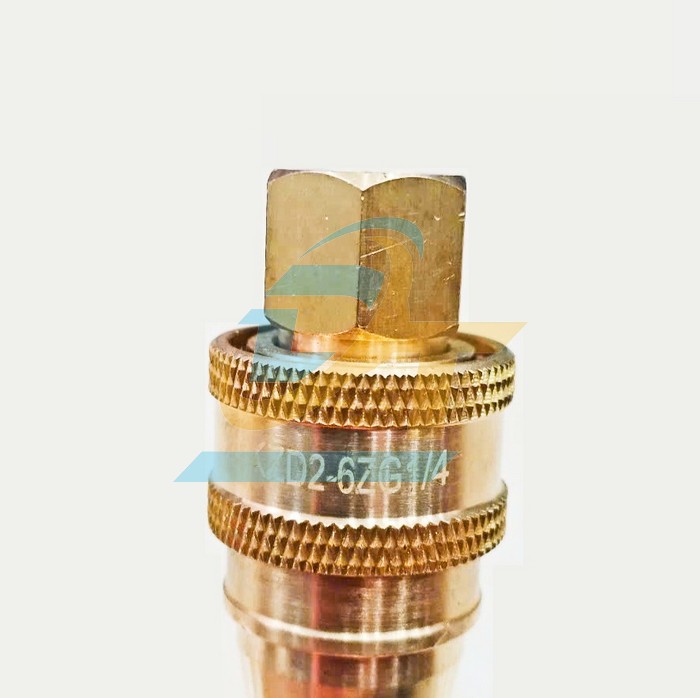 Khớp nối nhanh thủy lực đồng thau KZD 1/4" - 13mm (Đực - C&aacute;i)  China | Gi&aacute; rẻ nhất - C&ocirc;ng Ty TNHH Thương Mại Dịch Vụ Đạt T&acirc;m