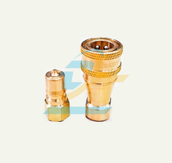 Khớp nối nhanh thủy lực đồng thau KZD 1/4" - 13mm (Đực - C&aacute;i)  China | Gi&aacute; rẻ nhất - C&ocirc;ng Ty TNHH Thương Mại Dịch Vụ Đạt T&acirc;m