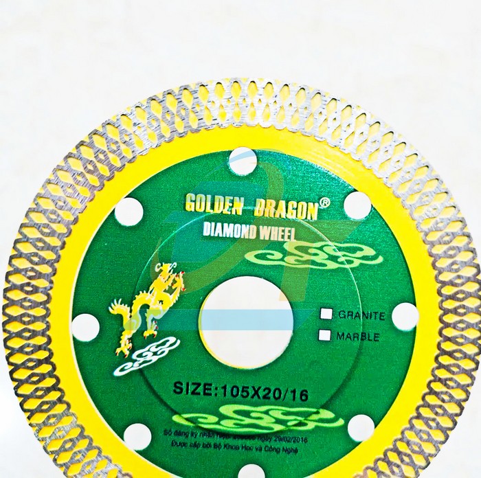 Lưỡi cắt gạch chống rung Rồng V&agrave;ng 105x20/16  VietNam | Gi&aacute; rẻ nhất - C&ocirc;ng Ty TNHH Thương Mại Dịch Vụ Đạt T&acirc;m