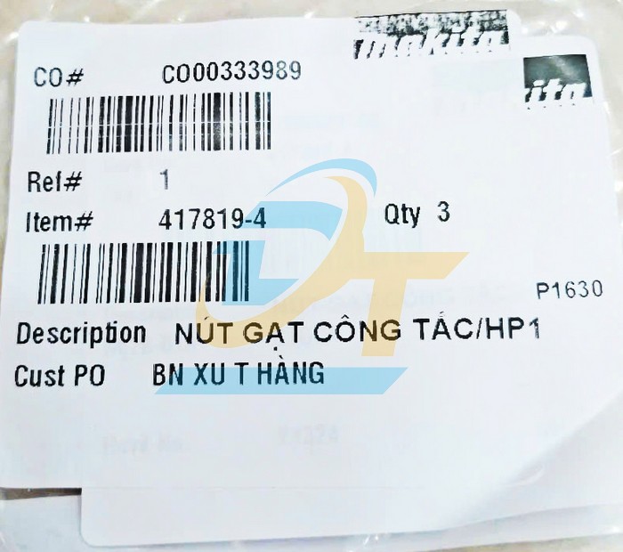 N&uacute;t gạt c&ocirc;ng tắc m&aacute;y khoan HP1630 Makita 417819-4  Makita | Gi&aacute; rẻ nhất - C&ocirc;ng Ty TNHH Thương Mại Dịch Vụ Đạt T&acirc;m