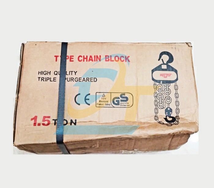 Pa lăng x&iacute;ch k&eacute;o tay 1.5 tấn 5 m&eacute;t Nitto 15VP5  Nitto | Gi&aacute; rẻ nhất - C&ocirc;ng Ty TNHH Thương Mại Dịch Vụ Đạt T&acirc;m