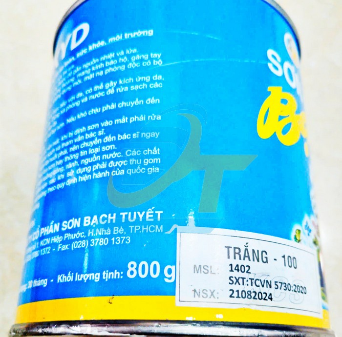 Sơn Alkyd (b&oacute;ng) Bạch Tuyết - M&agrave;u trắng 100 (0.8kg)  BachTuyet | Gi&aacute; rẻ nhất - C&ocirc;ng Ty TNHH Thương Mại Dịch Vụ Đạt T&acirc;m