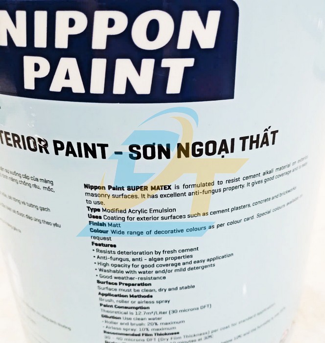 Sơn ngoại thất Nippon Super Matex 5L  Nippon | Gi&aacute; rẻ nhất - C&ocirc;ng Ty TNHH Thương Mại Dịch Vụ Đạt T&acirc;m