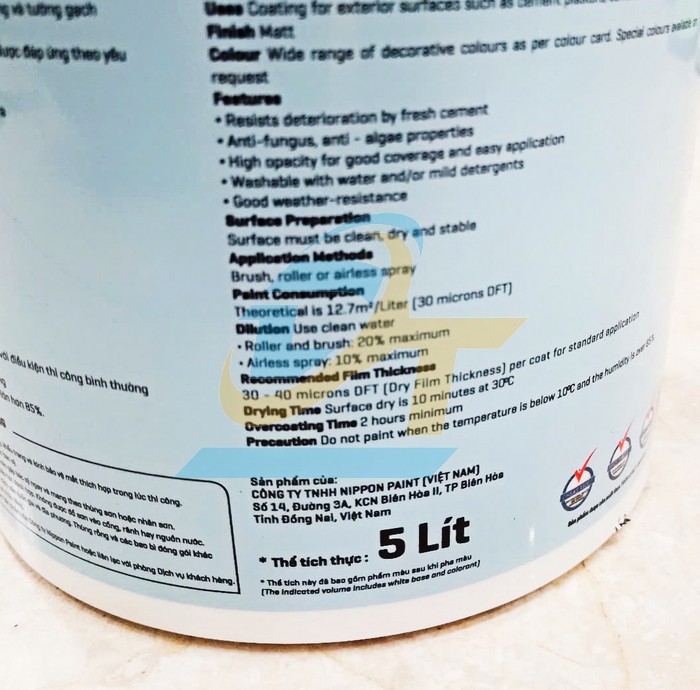 Sơn ngoại thất Nippon Super Matex 5L  Nippon | Gi&aacute; rẻ nhất - C&ocirc;ng Ty TNHH Thương Mại Dịch Vụ Đạt T&acirc;m