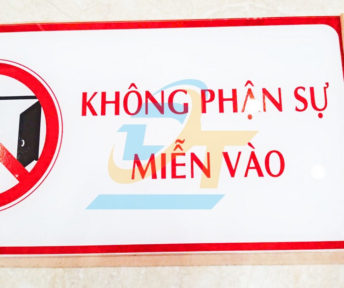 Biển b&aacute;o mica "KH&Ocirc;NG PHẬN SỰ MIỄN V&Agrave;O" 15x30cm  VietNam | Gi&aacute; rẻ nhất - C&ocirc;ng Ty TNHH Thương Mại Dịch Vụ Đạt T&acirc;m
