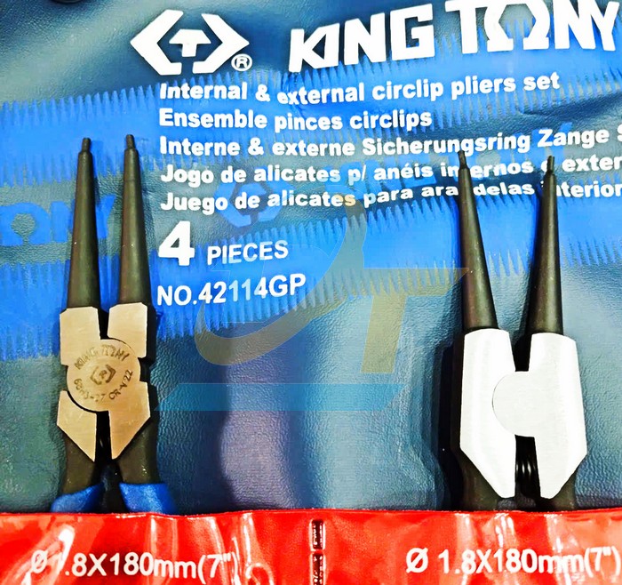 Bộ k&igrave;m mở phe 4 chi tiết Kingtony 42114GP  KingTony | Gi&aacute; rẻ nhất - C&ocirc;ng Ty TNHH Thương Mại Dịch Vụ Đạt T&acirc;m