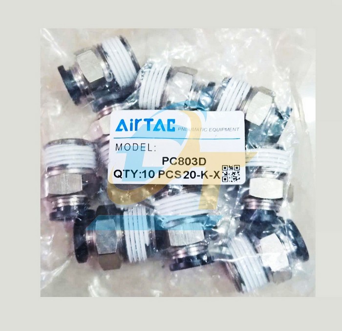 Đầu nối hơi thẳng ren ngo&agrave;i 17 ống 8 Airtac PC803D PC803D Airtac | Gi&aacute; rẻ nhất - C&ocirc;ng Ty TNHH Thương Mại Dịch Vụ Đạt T&acirc;m