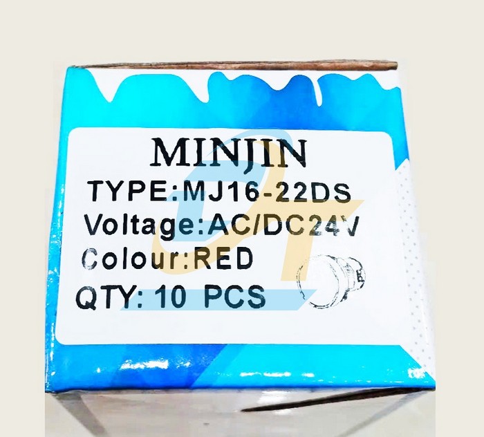 Đ&egrave;n b&aacute;o pha 24V phi 22 m&agrave;u đỏ Minjin MJ16-22DS  MINJIN | Gi&aacute; rẻ nhất - C&ocirc;ng Ty TNHH Thương Mại Dịch Vụ Đạt T&acirc;m