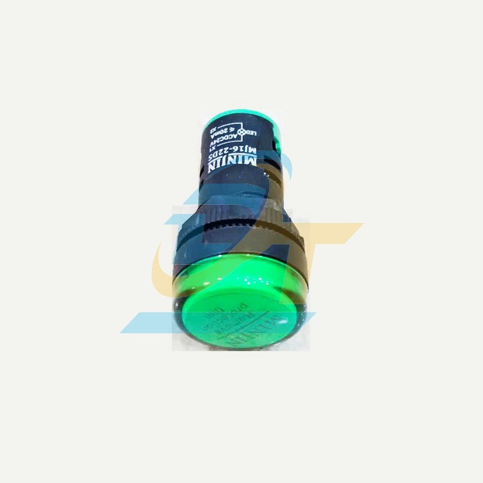 Đ&egrave;n b&aacute;o pha 24V phi 22 m&agrave;u xanh l&aacute; Minjin MJ16-22DS  MINJIN | Gi&aacute; rẻ nhất - C&ocirc;ng Ty TNHH Thương Mại Dịch Vụ Đạt T&acirc;m