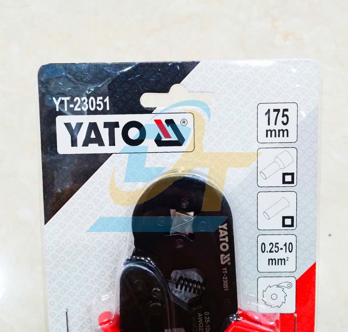 K&igrave;m bấm cos pin rỗng 0.25-10mm2 Yato YT-23051  YaTo | Gi&aacute; rẻ nhất - C&ocirc;ng Ty TNHH Thương Mại Dịch Vụ Đạt T&acirc;m