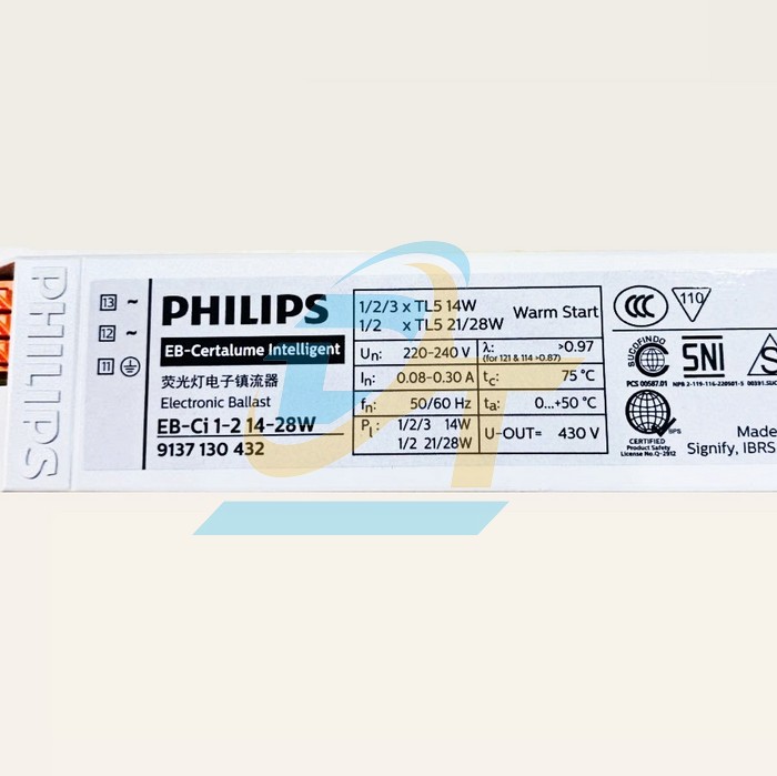 Tăng ph&ocirc; (Ballast) điện tử TL5 220-240V Philips EB-Ci 1-2 14-28W  Philips | Gi&aacute; rẻ nhất - C&ocirc;ng Ty TNHH Thương Mại Dịch Vụ Đạt T&acirc;m