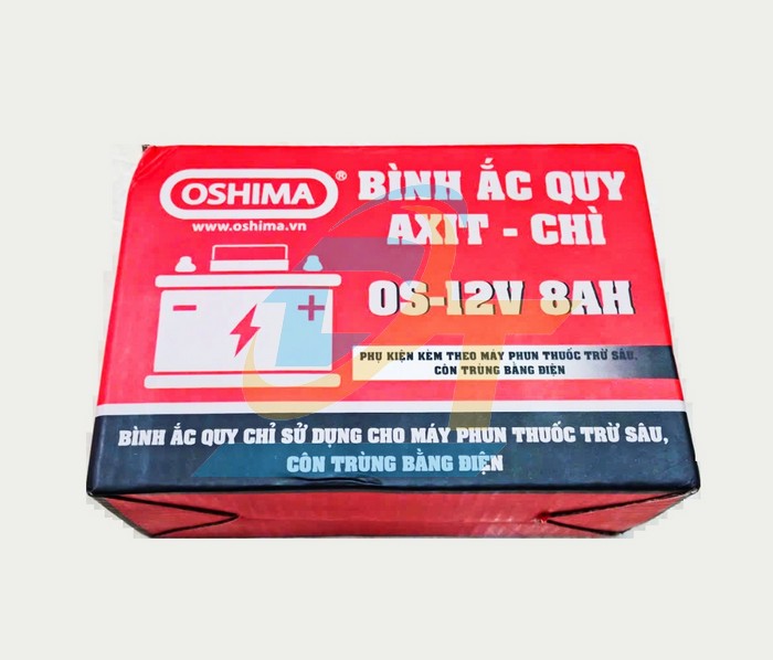 Ắc quy cho b&igrave;nh phun thuốc trừ s&acirc;u Oshima OS-12V 8AH  OSHIMA | Gi&aacute; rẻ nhất - C&ocirc;ng Ty TNHH Thương Mại Dịch Vụ Đạt T&acirc;m