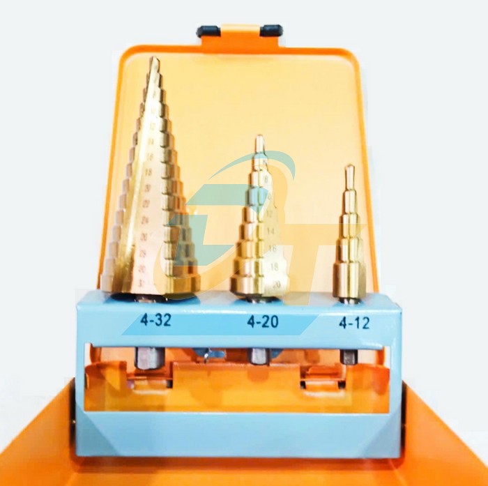 Bộ 3 mũi khoan bước Titanium HSS 4-32mm Tolsen 75878  Tolsen | Gi&aacute; rẻ nhất - C&ocirc;ng Ty TNHH Thương Mại Dịch Vụ Đạt T&acirc;m