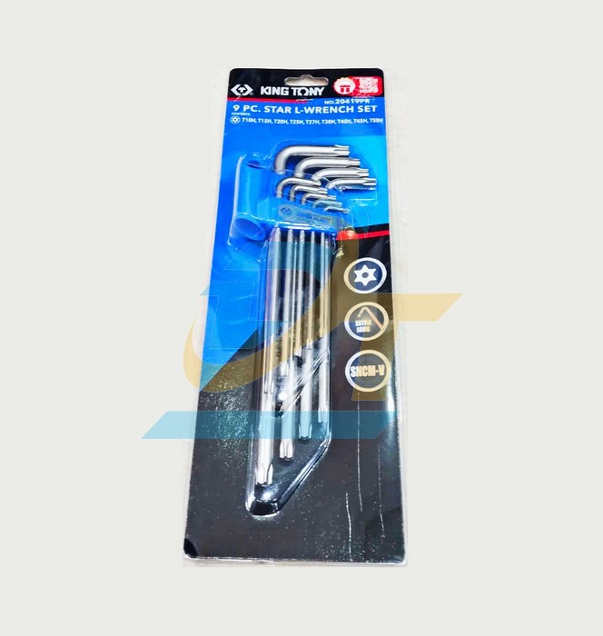 Bộ lục gi&aacute;c sao c&oacute; lỗ 9 chi tiết T10-T50 Kingtony 20419PR  KingTony | Gi&aacute; rẻ nhất - C&ocirc;ng Ty TNHH Thương Mại Dịch Vụ Đạt T&acirc;m