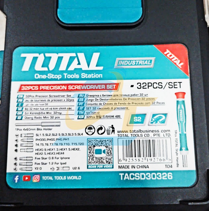 Bộ tua v&iacute;t điện tử 32 chi tiết Total TACSD30326  Total | Gi&aacute; rẻ nhất - C&ocirc;ng Ty TNHH Thương Mại Dịch Vụ Đạt T&acirc;m