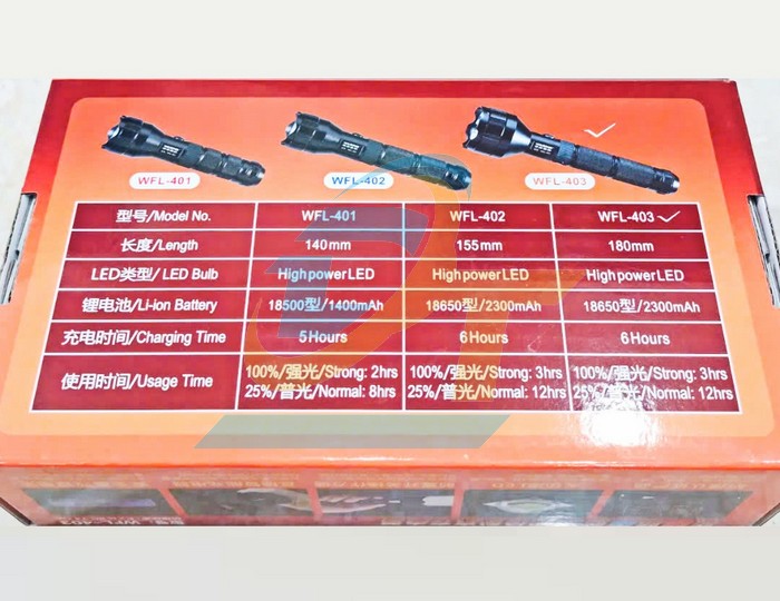 Đ&egrave;n pin si&ecirc;u s&aacute;ng Wasing WFL-403  WASING | Gi&aacute; rẻ nhất - C&ocirc;ng Ty TNHH Thương Mại Dịch Vụ Đạt T&acirc;m