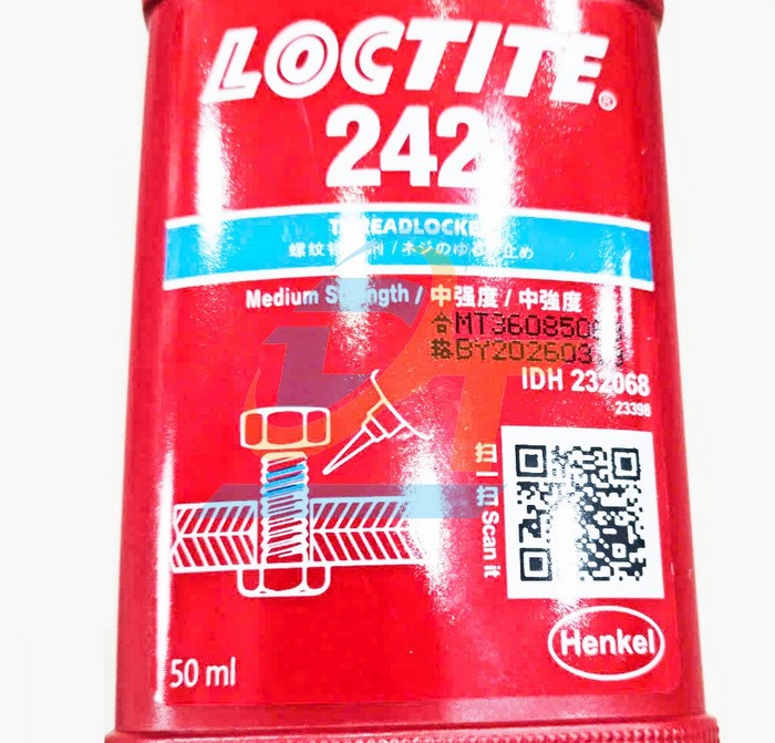 Keo kh&oacute;a ren Loctite 242 50ml  Loctite | Gi&aacute; rẻ nhất - C&ocirc;ng Ty TNHH Thương Mại Dịch Vụ Đạt T&acirc;m