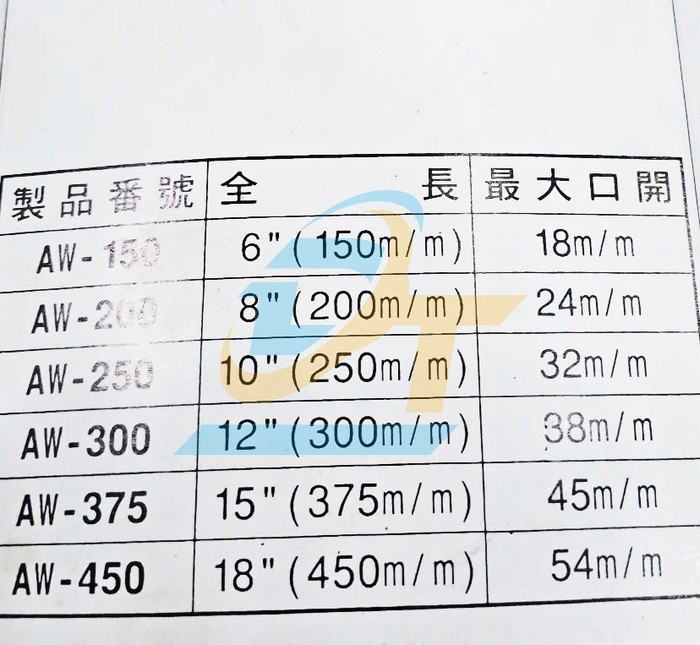 Mỏ lết trắng 12"/300mm Goodman AW-300  Goodman | Gi&aacute; rẻ nhất - C&ocirc;ng Ty TNHH Thương Mại Dịch Vụ Đạt T&acirc;m
