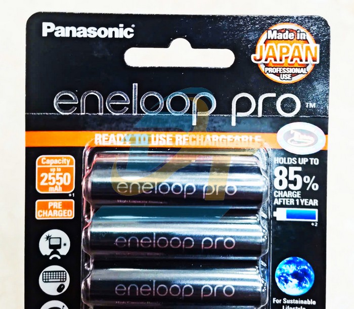 Pin sạc AA 2550mAh 1.2V Panasonic Eneloop Pro BK-3HCCE/4BT BK-3HCCE/4BT Panasonic | Gi&aacute; rẻ nhất - C&ocirc;ng Ty TNHH Thương Mại Dịch Vụ Đạt T&acirc;m