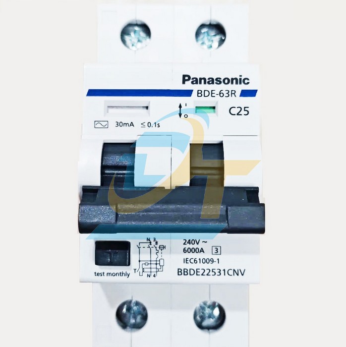 Cầu dao chống giật RCBO 2P 25A Panasonic BBDE22531CNV BBDE22531CNV Panasonic | Gi&aacute; rẻ nhất - C&ocirc;ng Ty TNHH Thương Mại Dịch Vụ Đạt T&acirc;m