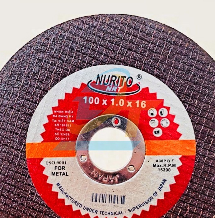 Đ&aacute; cắt sắt Nurito 100x1.0x16  NURITO | Gi&aacute; rẻ nhất - C&ocirc;ng Ty TNHH Thương Mại Dịch Vụ Đạt T&acirc;m