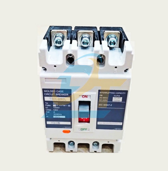 Cầu dao tự động (MCCB) Teco TBX-250L 3P 160A 45kA  Teco | Gi&aacute; rẻ nhất - C&ocirc;ng Ty TNHH Thương Mại Dịch Vụ Đạt T&acirc;m