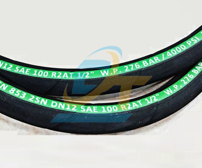 Ống tuy &ocirc; thủy lực 2 lớp bố 1/2"x2000mm bấm 2 đầu ren trong 17 c&ocirc;n l&otilde;m  Germany | Gi&aacute; rẻ nhất - C&ocirc;ng Ty TNHH Thương Mại Dịch Vụ Đạt T&acirc;m