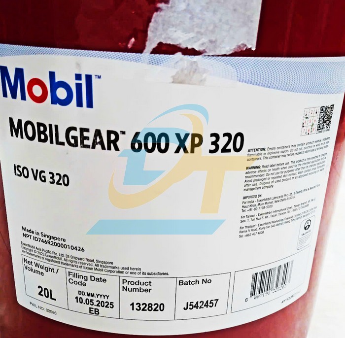 Dầu b&aacute;nh răng Mobilgear 600 XP 320 (20L)  MOBIL | Gi&aacute; rẻ nhất - C&ocirc;ng Ty TNHH Thương Mại Dịch Vụ Đạt T&acirc;m