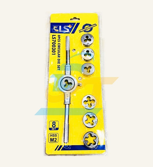 Bộ tay quay taro ren ngo&agrave;i 8 chi tiết M3-M12 LS+ LS700301  LS+ | Gi&aacute; rẻ nhất - C&ocirc;ng Ty TNHH Thương Mại Dịch Vụ Đạt T&acirc;m