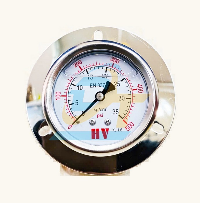Đồng hồ đo &aacute;p suất HV 63mm 0-35kgf/cm2 (Ch&acirc;n sau ren 1/4" PT - 13mm)  HV | Gi&aacute; rẻ nhất - C&ocirc;ng Ty TNHH Thương Mại Dịch Vụ Đạt T&acirc;m