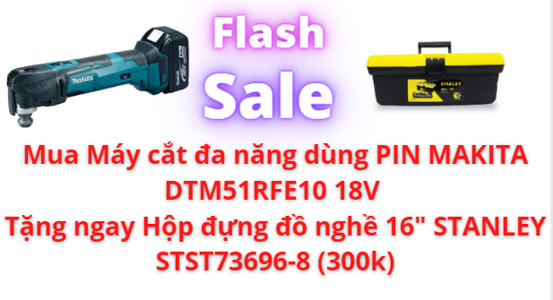 M&aacute;y cắt đa năng d&ugrave;ng pin 18V Makita DTM51RFE10